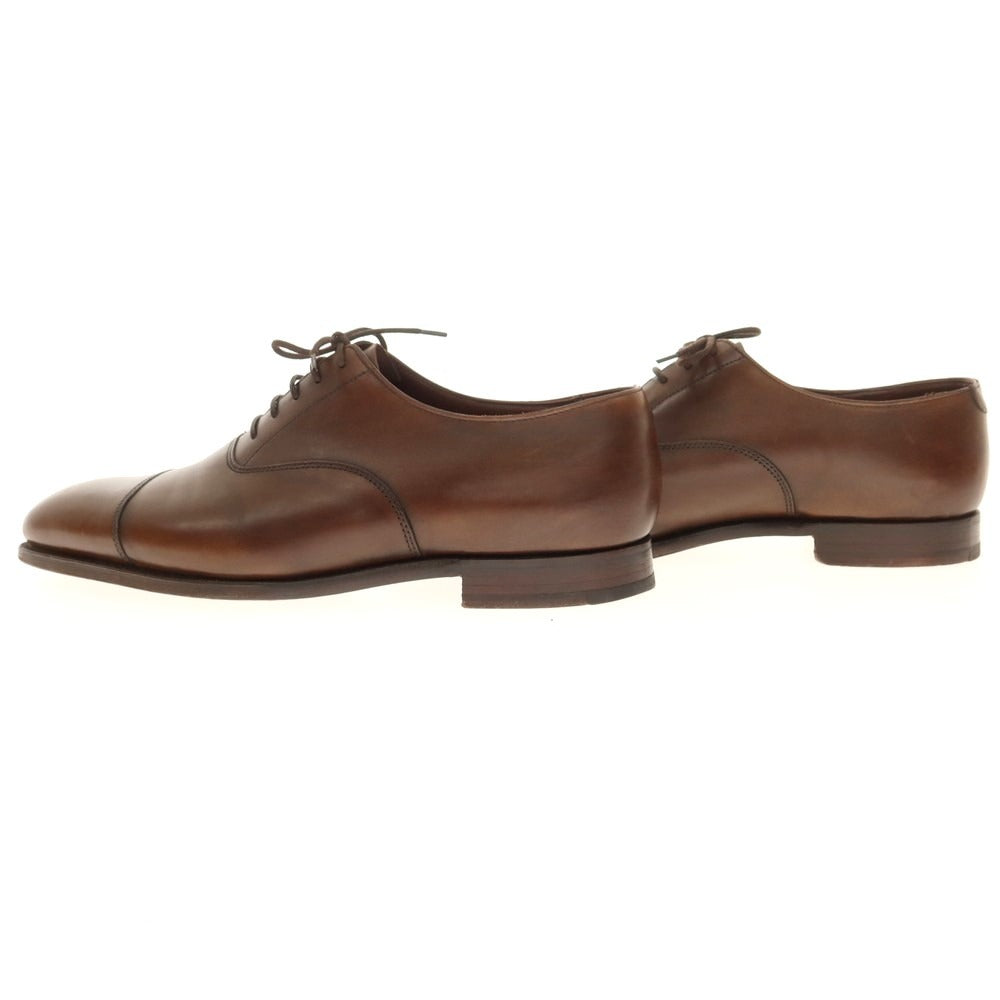 【中古】クロケットアンドジョーンズ CROCKETT&amp;JONES ハンドグレード AUDLEY ストレートチップ  ドレスシューズ ブラウン【 8E 】【 状態ランクB 】【 メンズ 】