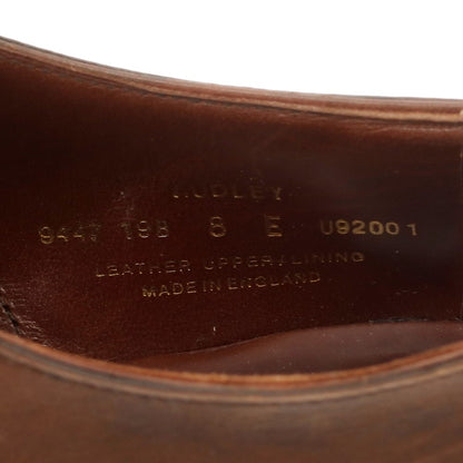 【中古】クロケットアンドジョーンズ CROCKETT&amp;JONES ハンドグレード AUDLEY ストレートチップ  ドレスシューズ ブラウン【 8E 】【 状態ランクB 】【 メンズ 】