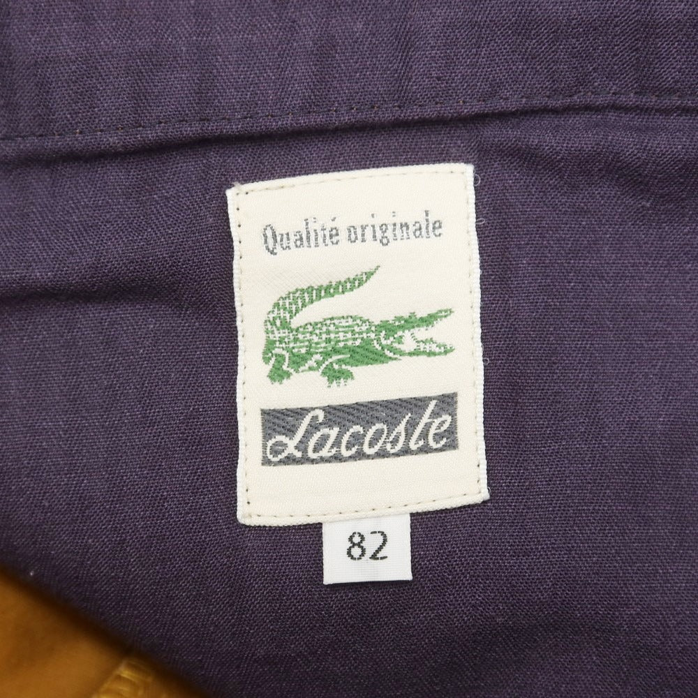 【中古】ラコステ LACOSTE コットンウール カジュアルスラックスパンツ イエローオーカー【サイズ82】【YEL】【A/W】【状態ランクB】【メンズ】