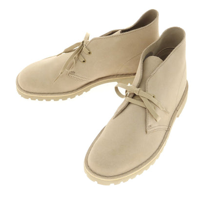 【中古】【未使用】クラークス Clarks Desert Rock スエード デザートブーツ ベージュ【 UK8 】【 状態ランクS 】【 メンズ 】