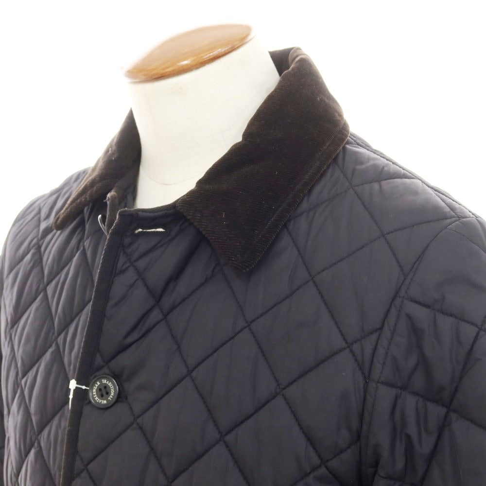 【中古】トラディショナルウェザーウェア Traditional Weatherwear ナイロン キルティングブルゾン ブラック【 40 】【 状態ランクC 】【 メンズ 】