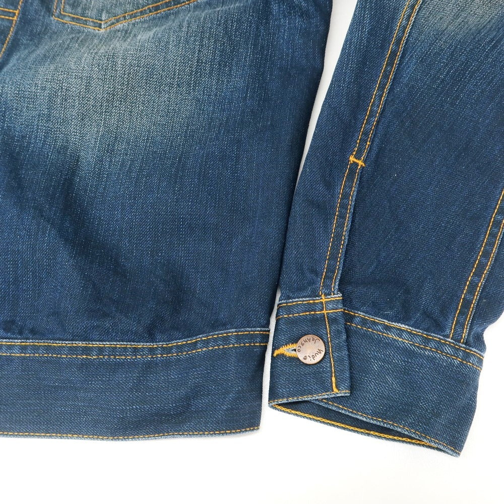 【中古】ヌーディージーンズ Nudie Jeans コットン Gジャン デニムジャケット ネイビー【 M 】【 状態ランクC 】【 メンズ 】