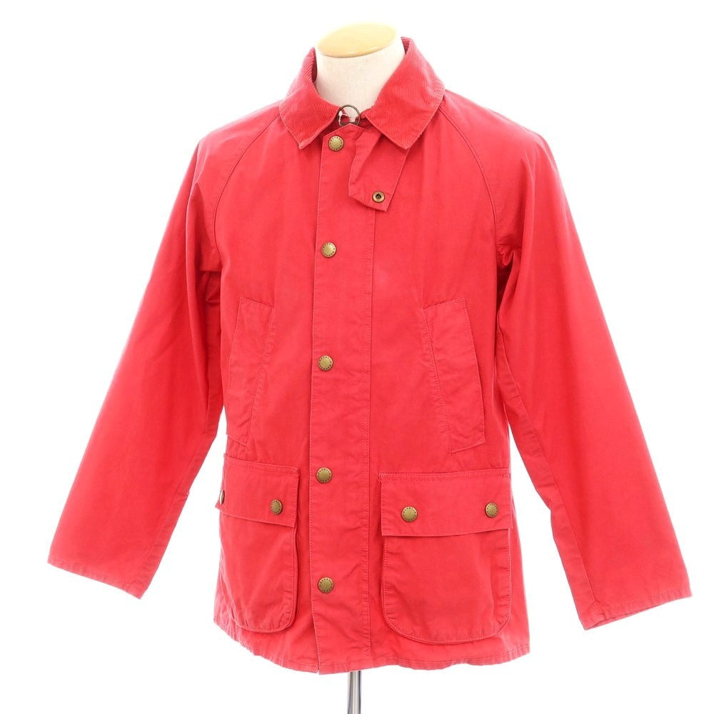 【中古】バブアー Barbour コットン フィールドジャケット レッド【サイズ34】【 状態ランクC 】【 メンズ 】[EPD]