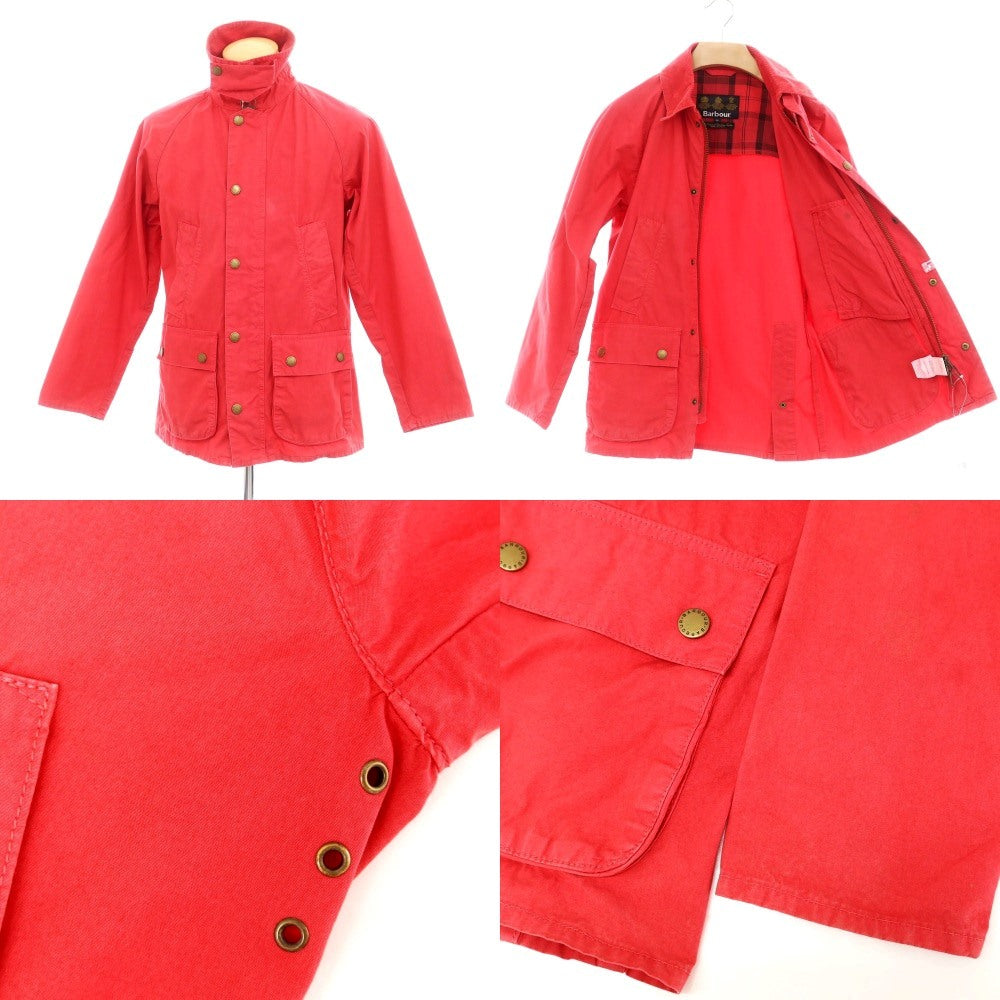 【中古】バブアー Barbour コットン フィールドジャケット レッド【サイズ34】【 状態ランクC 】【 メンズ 】[EPD]