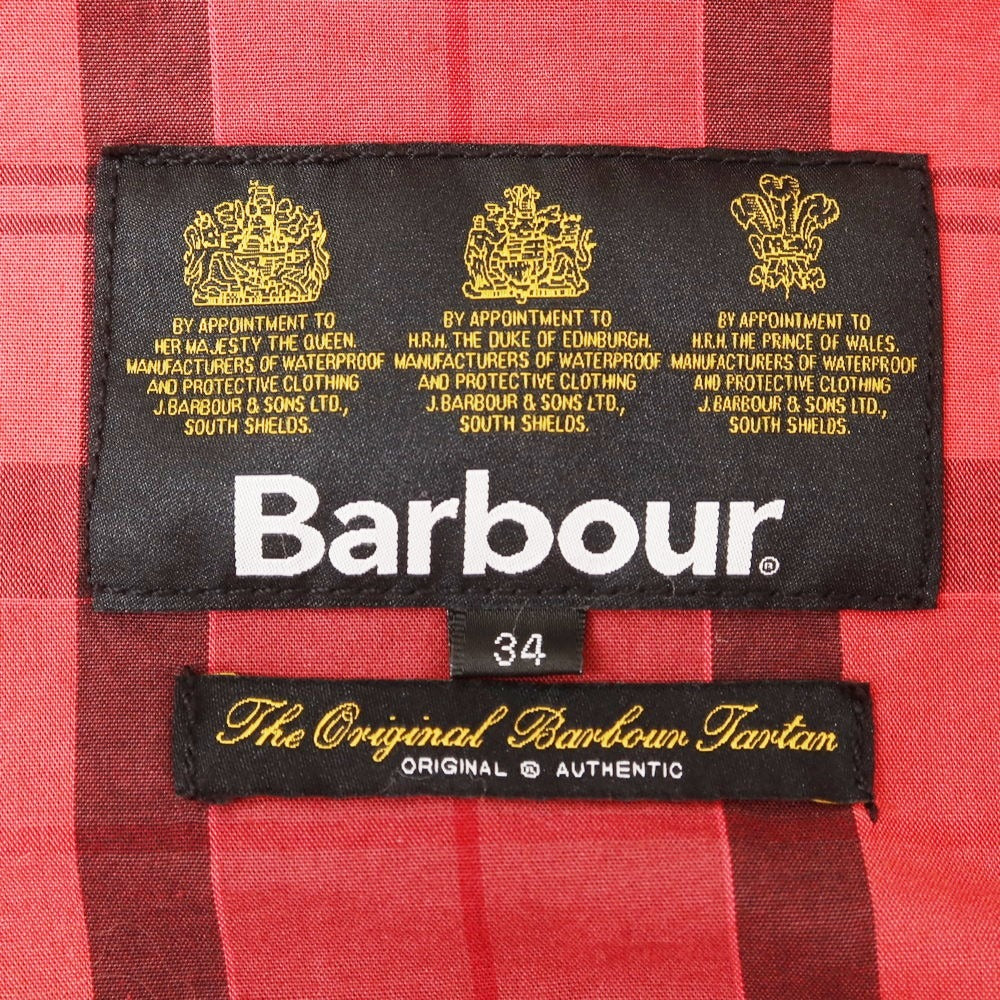 【中古】バブアー Barbour コットン フィールドジャケット レッド【サイズ34】【 状態ランクC 】【 メンズ 】[EPD]