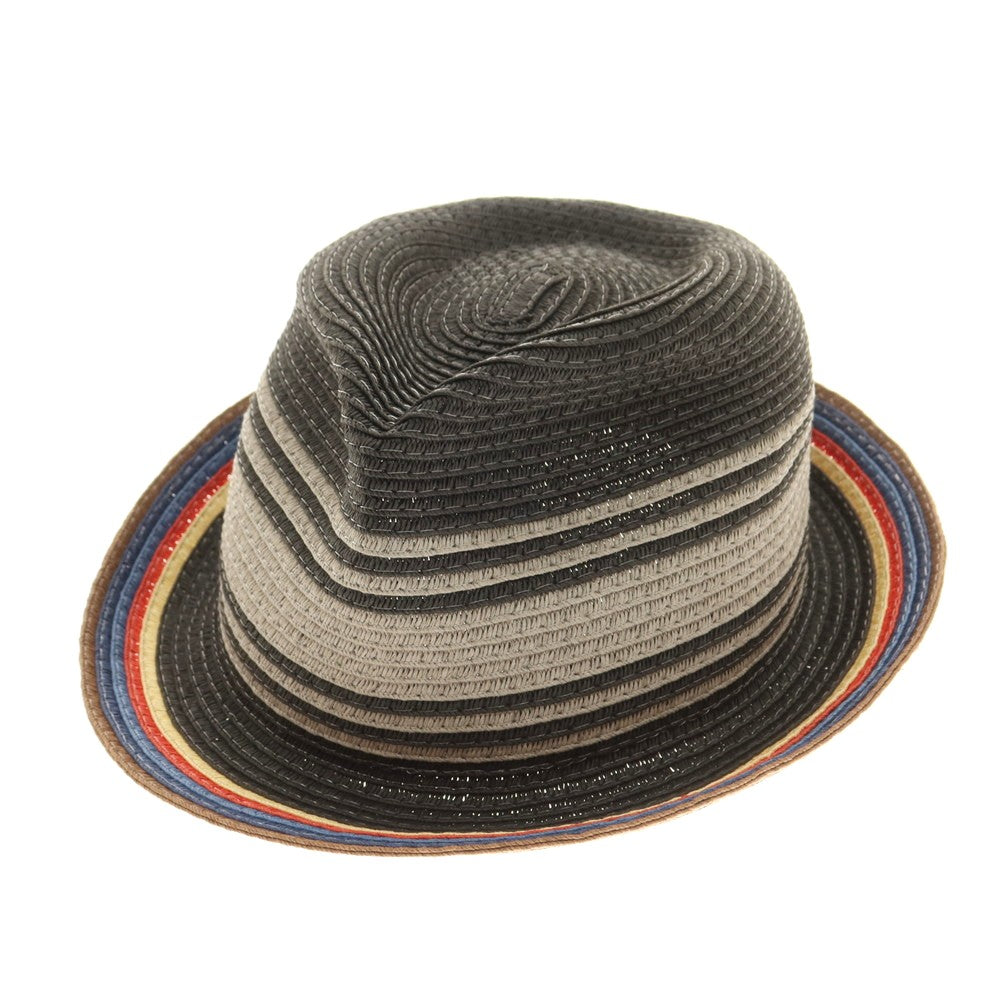 【中古】ポールスミス Paul Smith ペーパーストローハット ウォームグレー系【 M 】【 状態ランクA 】【 メンズ 】