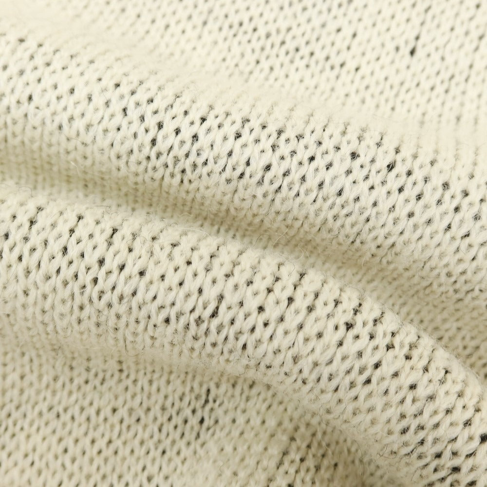 【中古】オールドダービーニットウェア OLDDERBY KNITWEAR ミドルゲージ ウール モックネック プルオーバーニット アイボリー【サイズM】【 状態ランクB 】【 メンズ 】 [EPD]