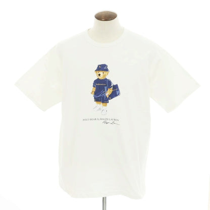 【中古】ポロ ラルフローレン Polo Ralph Lauren BEAMS別注 2024年春夏 コットンレーヨン クルーネック 半袖Ｔシャツ ホワイト【サイズL】【WHT】【S/S】【状態ランクB】【メンズ】