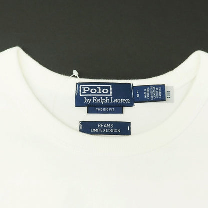 【中古】ポロ ラルフローレン Polo Ralph Lauren BEAMS別注 2024年春夏 コットンレーヨン クルーネック 半袖Ｔシャツ ホワイト【サイズL】【WHT】【S/S】【状態ランクB】【メンズ】