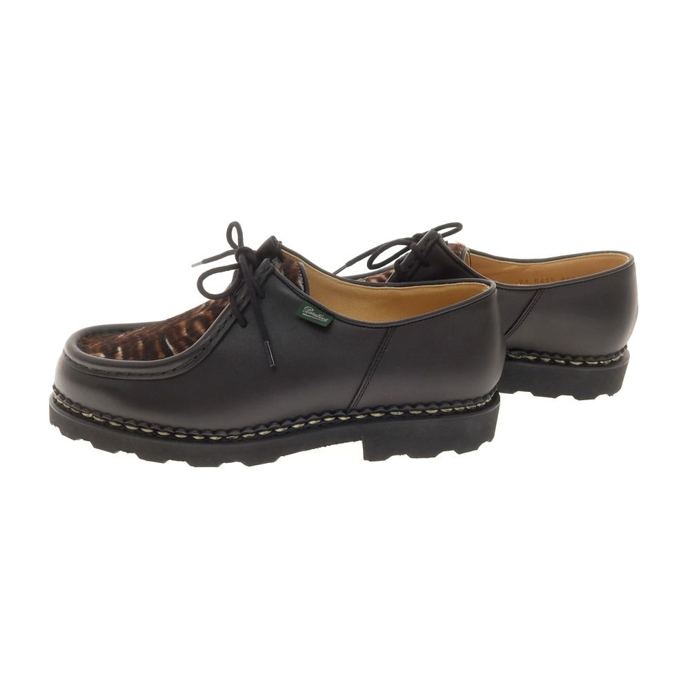 【中古】【未使用】パラブーツ Paraboot MICHAEL ハラコレザー チロリアンシューズ ブラック【 41 1/2 】【 状態ランクS 】【 メンズ 】