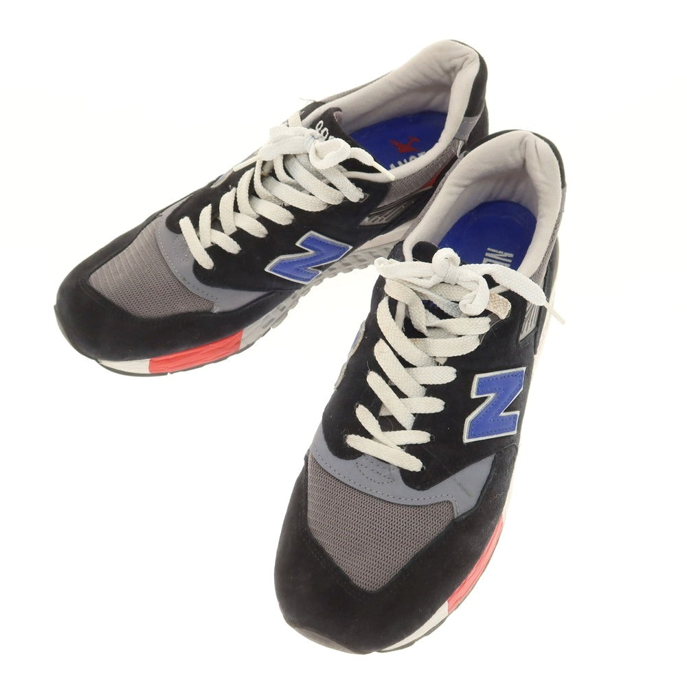 【中古】ニューバランス NEW BALANCE M998HL USA製 スニーカー ブラックxグレー系【 28.5cm 】【 状態ランクB 】【 メンズ 】