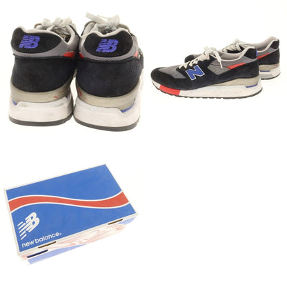 【中古】ニューバランス NEW BALANCE M998HL USA製 スニーカー ブラックxグレー系【 28.5cm 】【 状態ランクB 】【 メンズ 】