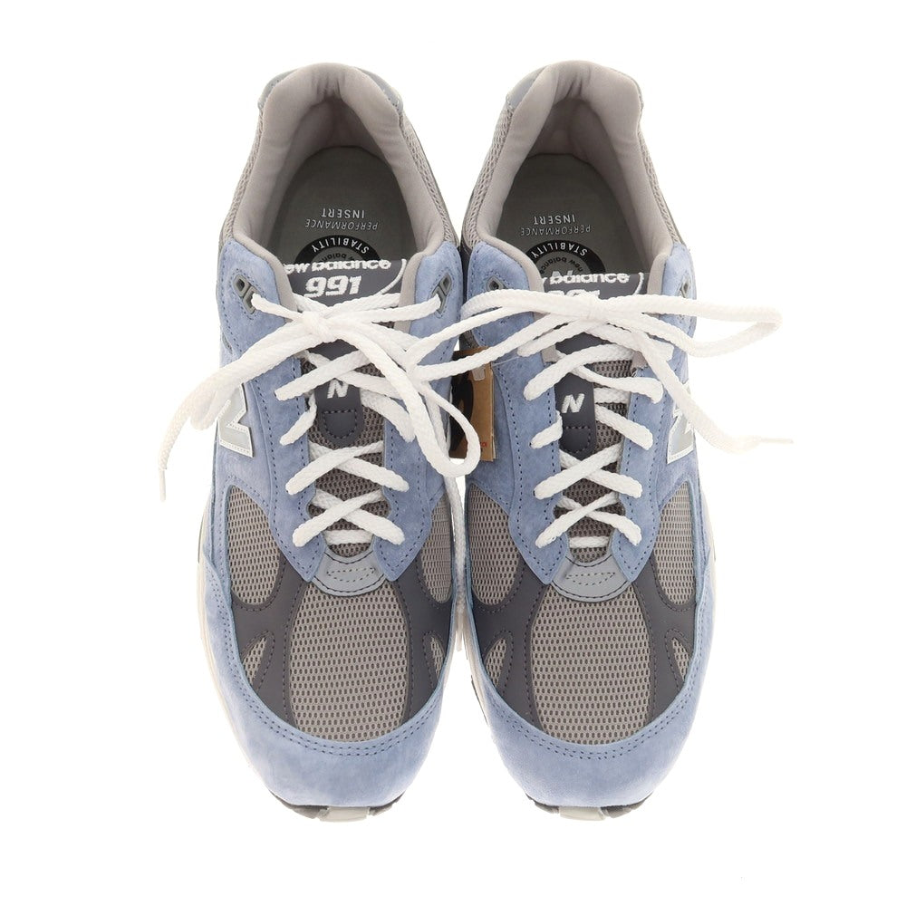 【中古】【未使用】ニューバランス NEW BALANCE M991BGG ENGLAND製 スニーカー ブルーxグレー【 UK10 1/2 】【 状態ランクS 】【 メンズ 】