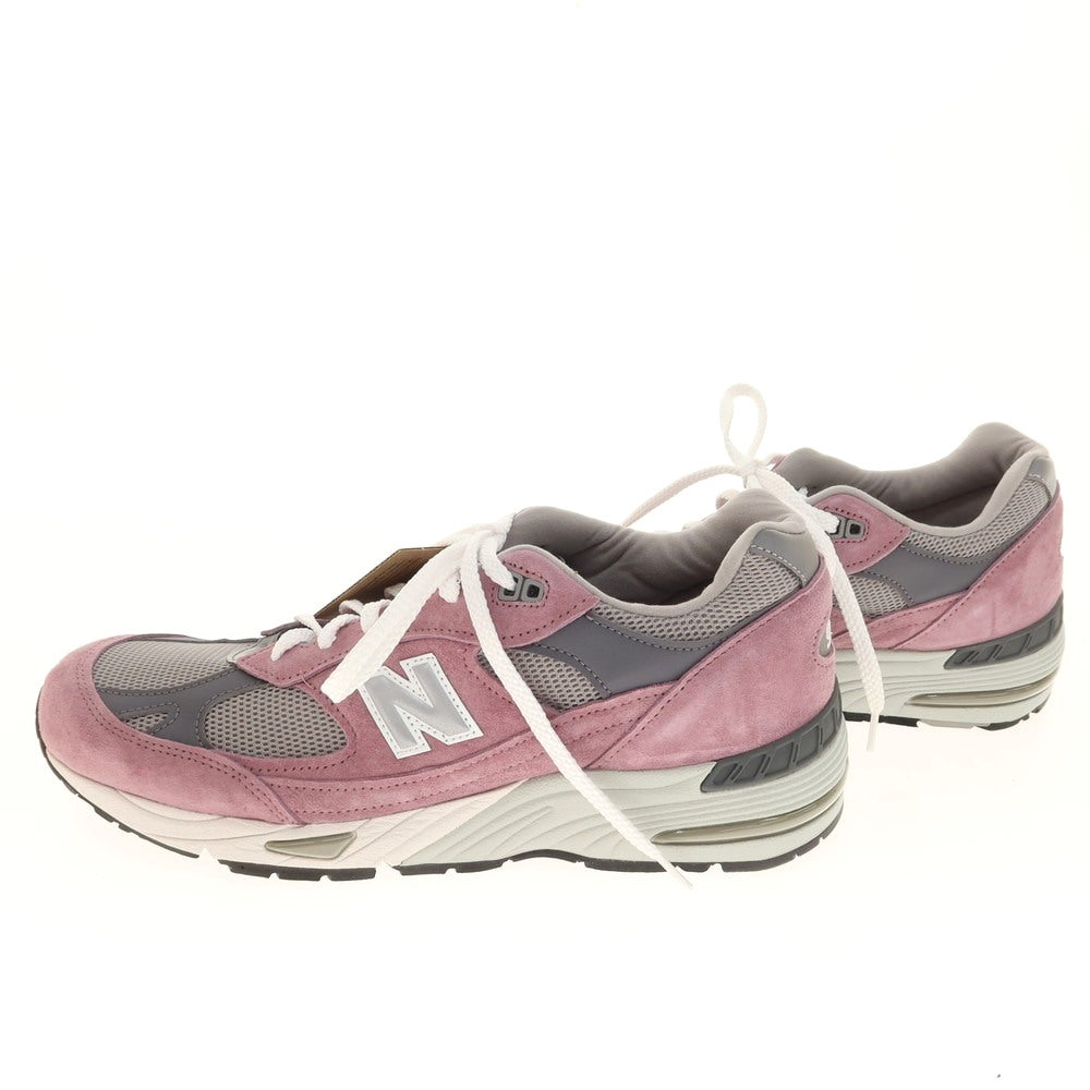 【中古】【未使用】ニューバランス NEW BALANCE M991PGG ENGLAND製 スニーカー ピンクxグレー【 UK10 1/2 】【 状態ランクS 】【 メンズ 】