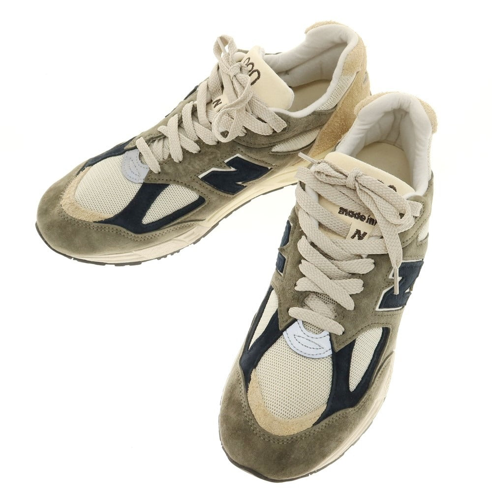 【中古】ニューバランス NEW BALANCE M990GB2 USA製 スニーカー オリーブxベージュ系【 29cm 】【 状態ランクB 】【 メンズ 】