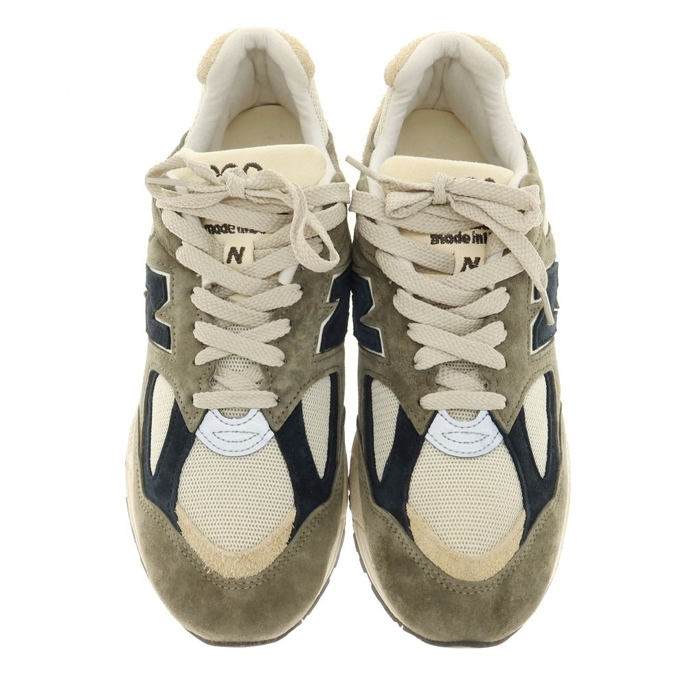 【中古】ニューバランス NEW BALANCE M990GB2 USA製 スニーカー オリーブxベージュ系【 29cm 】【 状態ランクB 】【 メンズ 】