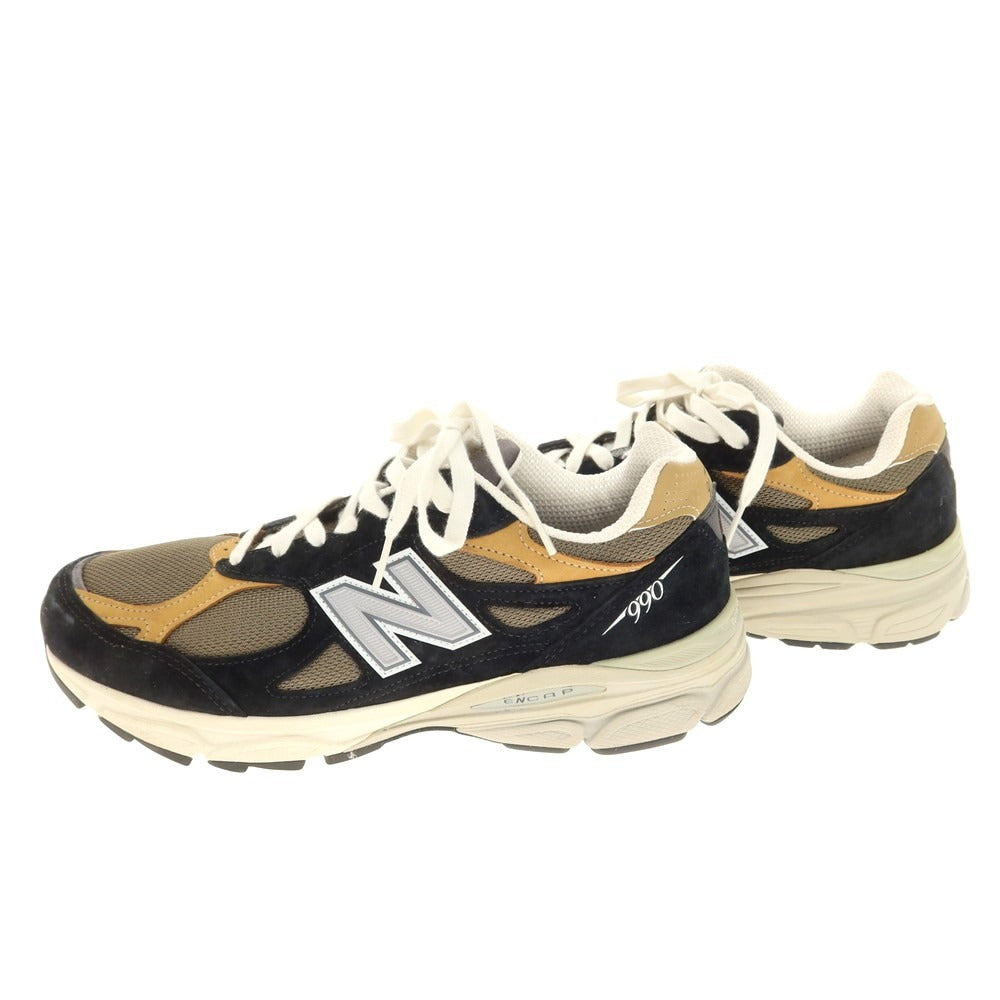 【中古】ニューバランス NEW BALANCE M990BB3 USA製 スニーカー ブラックxライトブラウン【 29cm 】【 状態ランクB 】【 メンズ 】