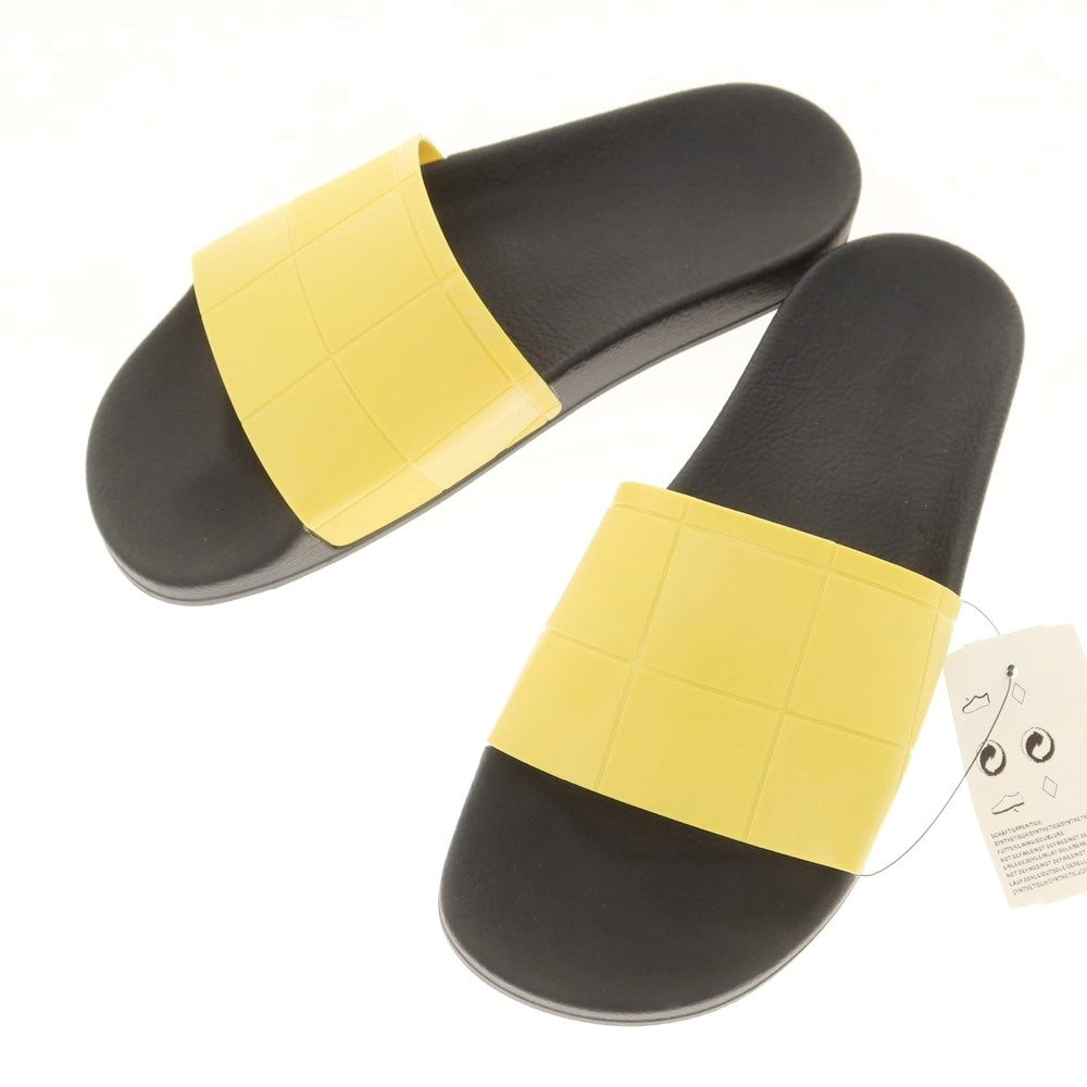 【中古】【未使用】ラフシモンズ RAF SIMONS × adidas ADILETTE CHECKER サンダル ブラックxイエロー【 27.5cm 】【 状態ランクS 】【 メンズ 】