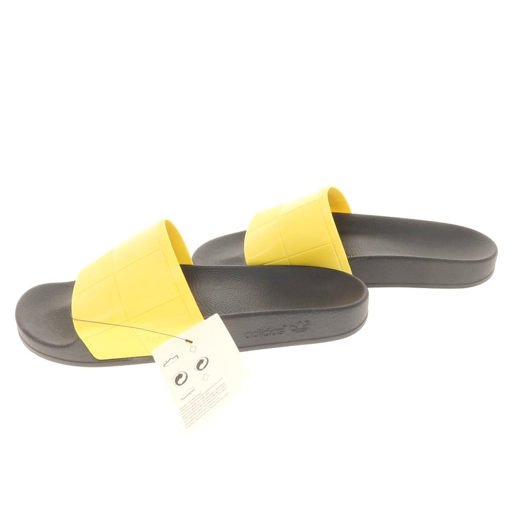 【中古】【未使用】ラフシモンズ RAF SIMONS × adidas ADILETTE CHECKER サンダル ブラックxイエロー【 27.5cm 】【 状態ランクS 】【 メンズ 】