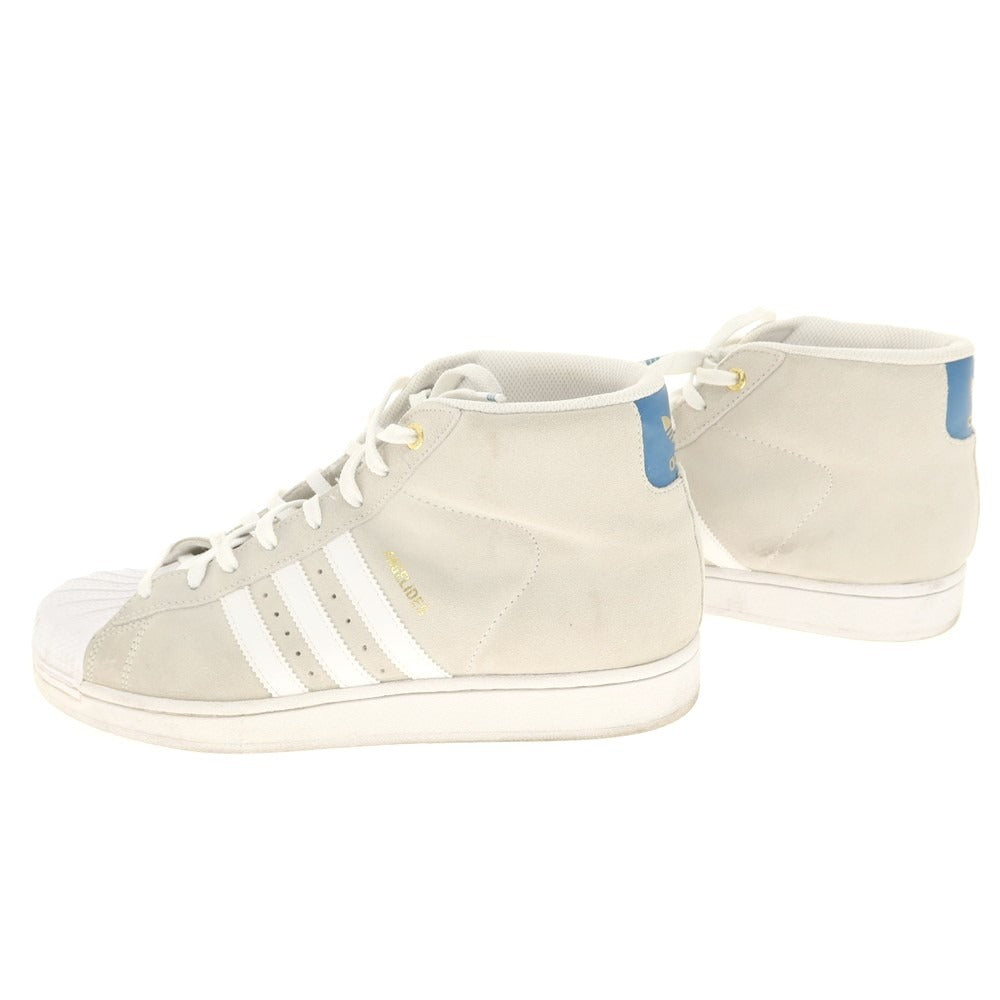 【中古】アディダス adidas PRO MODEL RICHARD ANGELIDES スエード スニーカー ライトグレー【 28cm 】【 状態ランクB 】【 メンズ 】