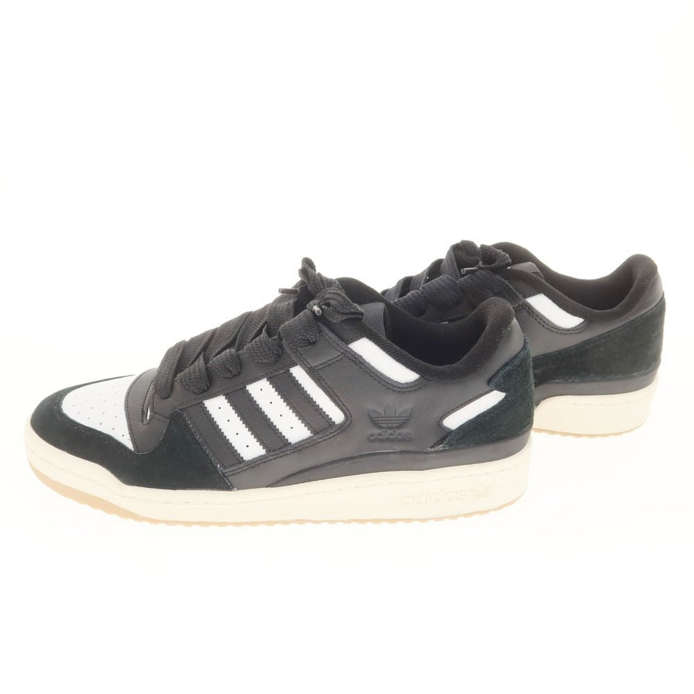 【中古】アディダス adidas FORUM LOW CL レザー スニーカー ブラックxホワイト【 29cm 】【 状態ランクA 】【 メンズ 】