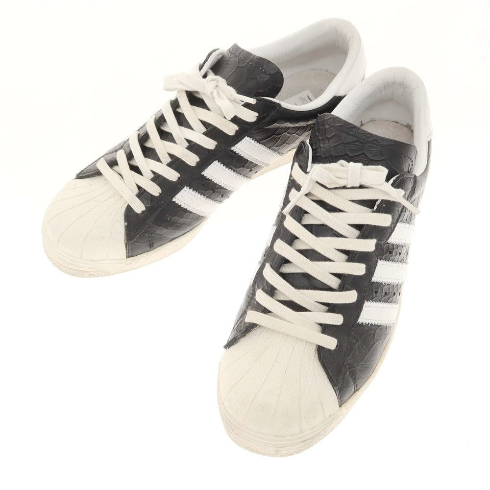 【中古】ハイク HYKE × adidas SUPERSTAR スニーカー ブラックxホワイト【 28cm 】【 状態ランクC 】【 メンズ 】