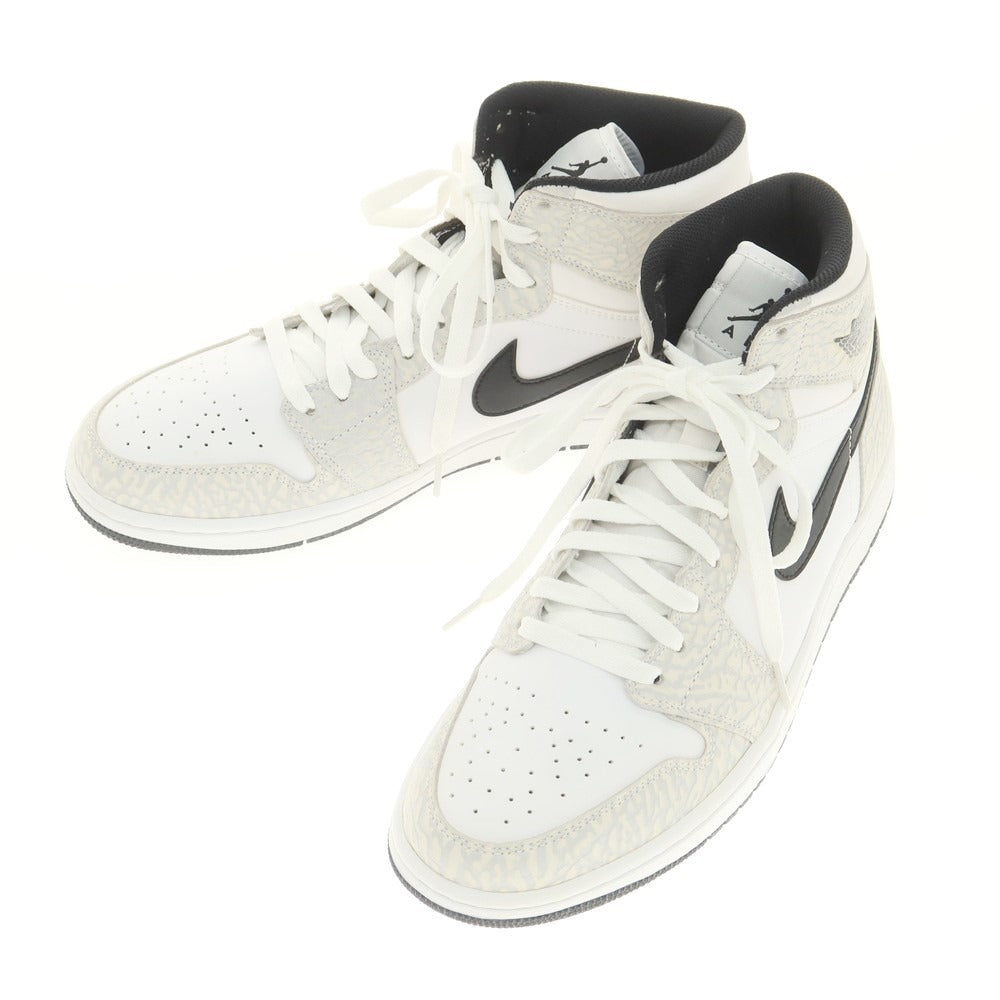 【中古】ナイキ NIKE AIR JORDAN 1 RETRO HIGH ジョーダン1 ハイ スニーカー ホワイト【 28.5cm 】【 状態ランクA 】【 メンズ 】