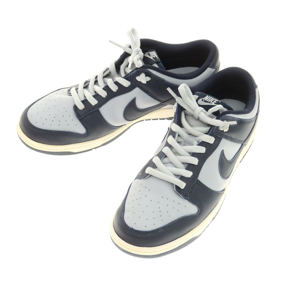 【中古】ナイキ NIKE DUNK LOW RETRO ダンクロー スニーカー グレーxネイビー【 29cm 】【 状態ランクB 】【 メンズ 】