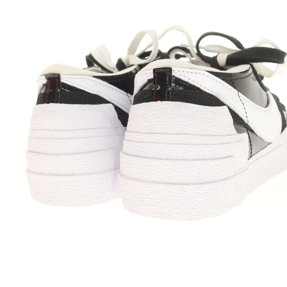 【中古】【未使用】サカイ Sacai × NIKE BLAZER LOW スニーカー ブラックxホワイト【 28.5cm 】【 状態ランクS 】【 メンズ 】