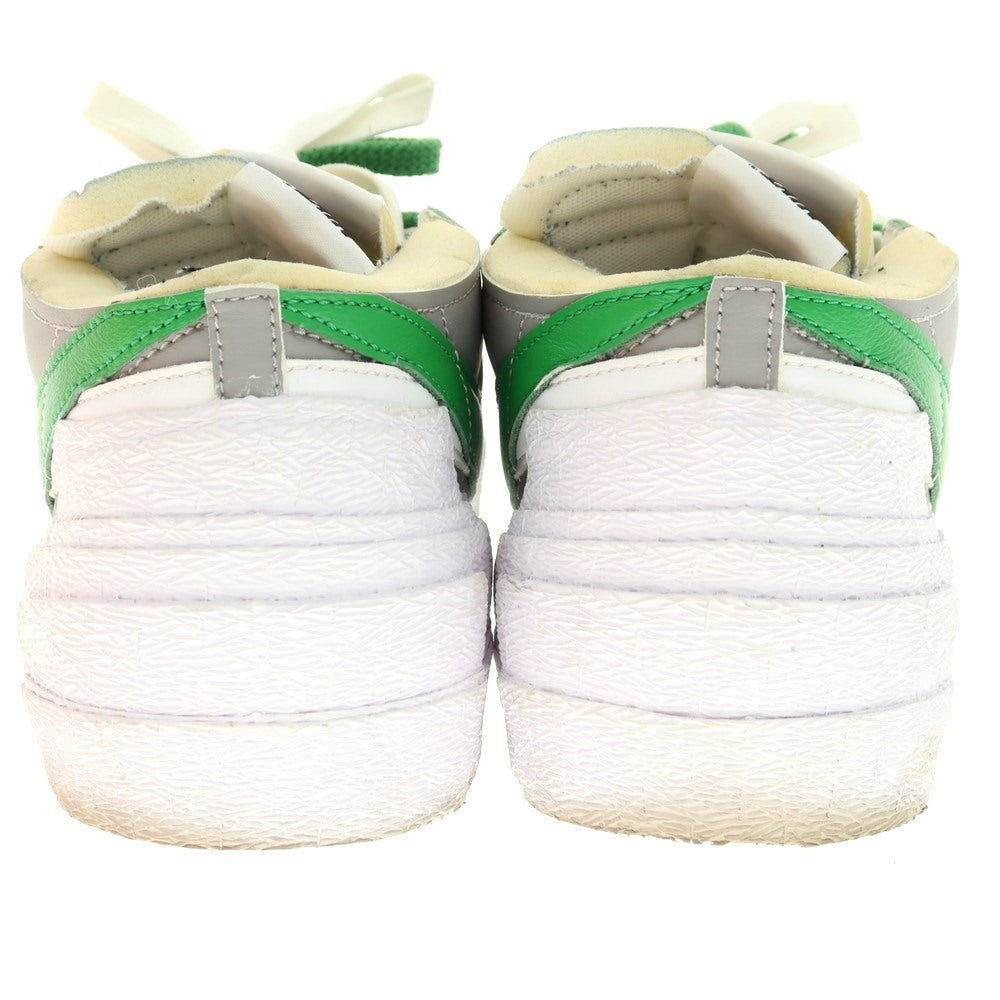 【中古】サカイ Sacai × NIKE BLAZER LOW スニーカー グレーxグリーン【 28.5cm 】【 状態ランクB 】【 メンズ 】