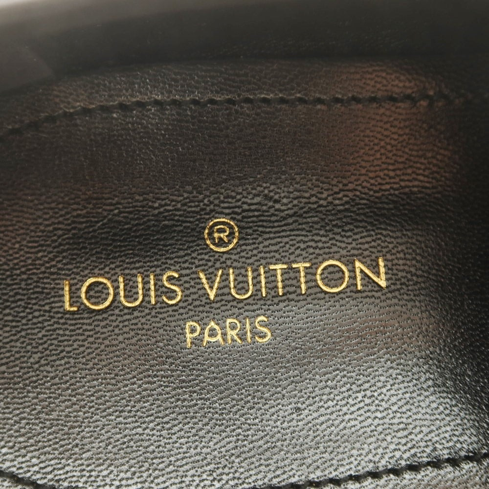 【中古】【未使用】ルイ ヴィトン LOUIS VUITTON オースマン・ラインダービー ダミエ ドレスシューズ ブラック【 8 】【 状態ランクS 】【 メンズ 】