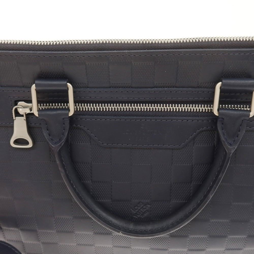 【中古】ルイ ヴィトン LOUIS VUITTON アヴェニュー ブリーフケース ダミエアンフィニ レザー ブリーフケース ネイビー【 状態ランクB 】【 メンズ 】