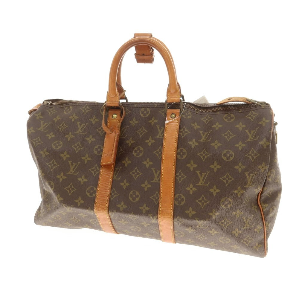 【中古】ルイ ヴィトン LOUIS VUITTON モノグラム キーポル 45 ボストンバッグ ブラウン【 状態ランクD 】【 メンズ 】