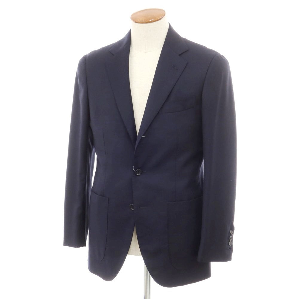 【中古】ビームスエフ BEAMS F Loro Piana ウール テーラードジャケット ネイビー【 46 】【 状態ランクB 】【 メンズ 】