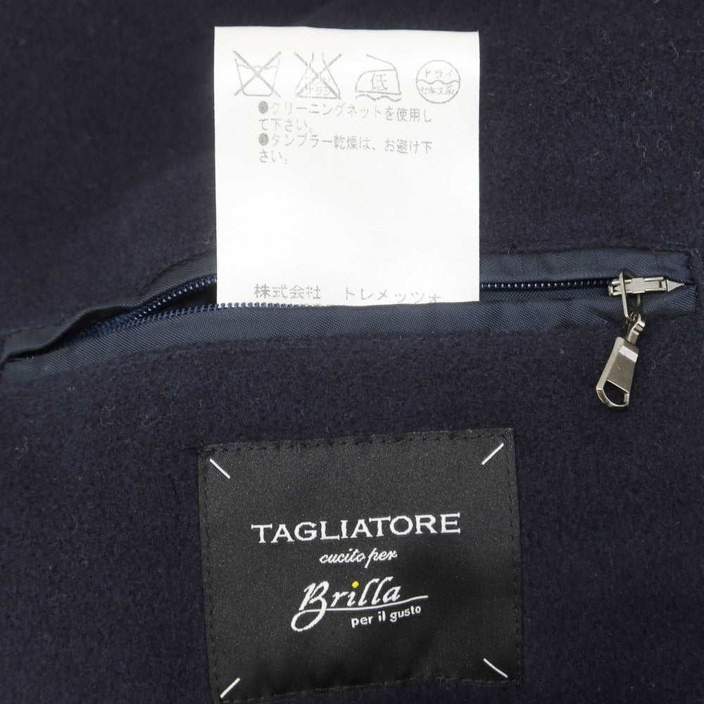 【中古】タリアトーレ TAGLIATORE ウールナイロン ピーコート ネイビー【 42 】【 状態ランクB 】【 メンズ 】