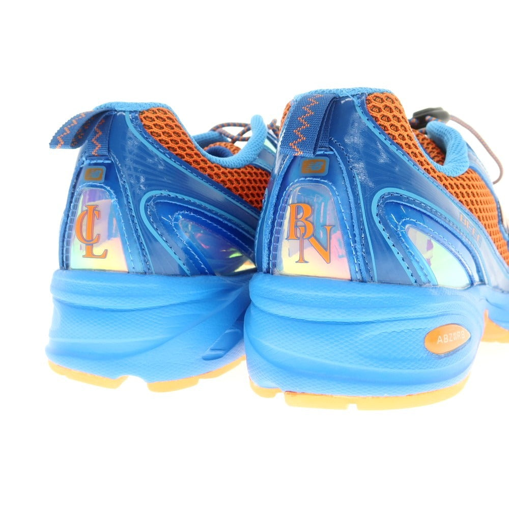 【中古】ニューバランス NEW BALANCE × AMINE 2024年秋冬 U740CB2 スニーカー ブルーxオレンジ【 27cm 】【 状態ランクA 】【 メンズ 】