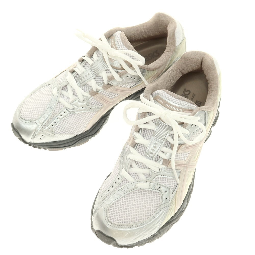 【中古】キス KITH × asics 2024年秋冬 GEL-NIMBUS 10.1 スニーカー ホワイトxシルバー系【 27cm 】【 状態ランクA 】【 メンズ 】