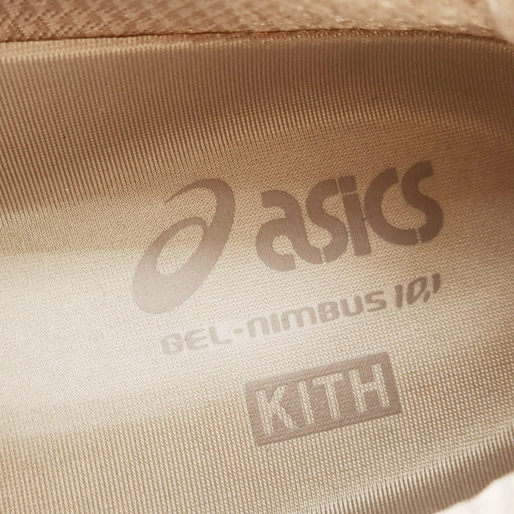 【中古】キス KITH × asics 2024年秋冬 GEL-NIMBUS 10.1 スニーカー ホワイトxシルバー系【 27cm 】【 状態ランクA 】【 メンズ 】