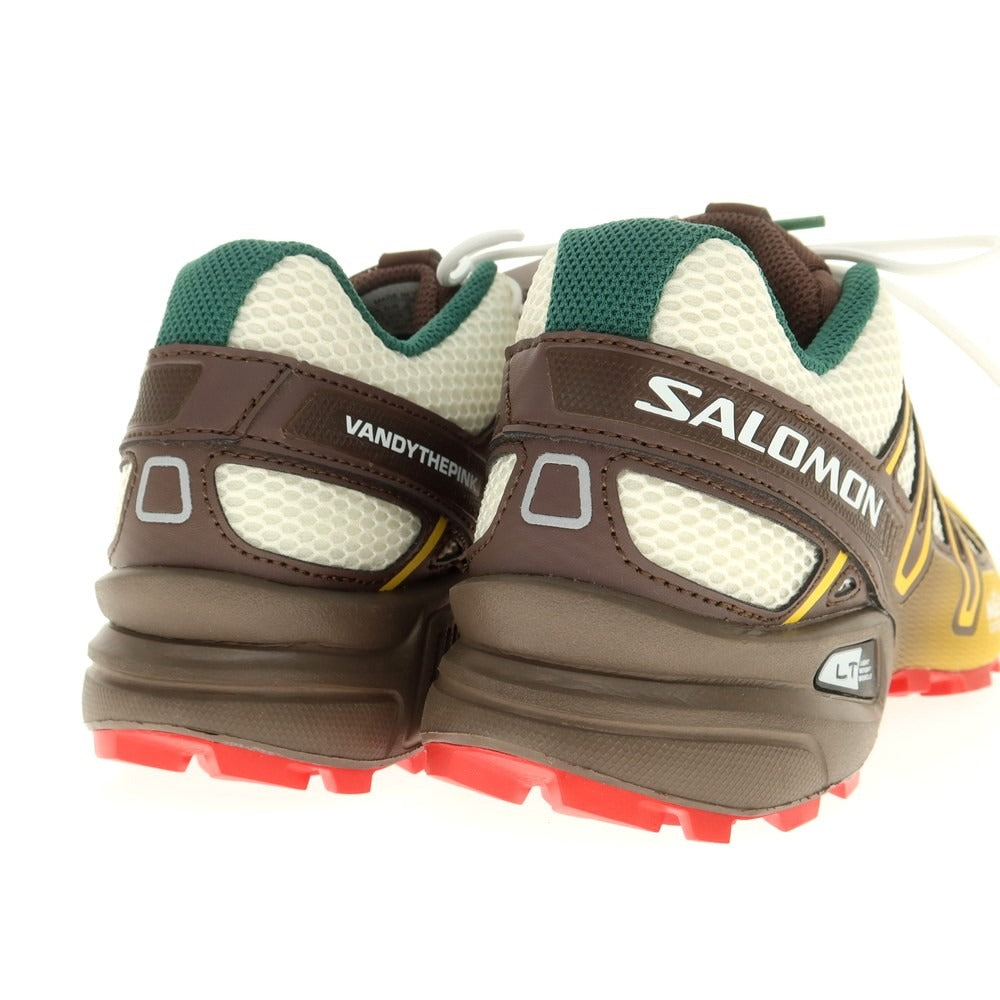 【中古】【未使用】ヴァンディー ザ ピンク VANDY THE PINK × SALOMON 2024年秋冬 SPEEDCROSS 3 スニーカー ホワイトxイエロー【 26cm 】【 状態ランクS 】【 メンズ 】