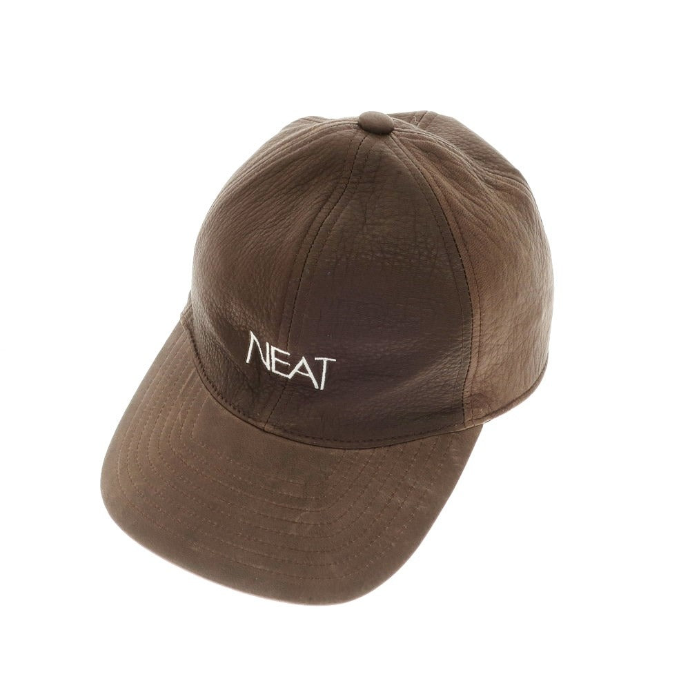 【中古】ニート NEAT レザー 6パネル キャップ 帽子 ブラウン【サイズ57～60cm】【BRW】【S/S/A/W】【状態ランクB】【メンズ】