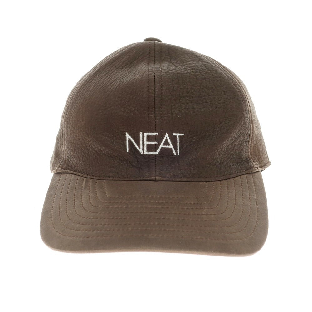 【中古】ニート NEAT レザー 6パネル キャップ 帽子 ブラウン【サイズ57～60cm】【BRW】【S/S/A/W】【状態ランクB】【メンズ】