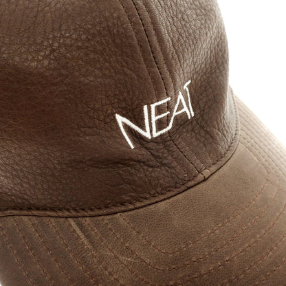 【中古】ニート NEAT レザー 6パネル キャップ 帽子 ブラウン【サイズ57～60cm】【BRW】【S/S/A/W】【状態ランクB】【メンズ】