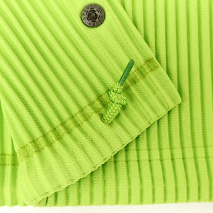 【中古】オム プリッセ イッセイミヤケ HOMME PLISSE ISSEY MIYAKE 2025年春夏 プリーツ加工 ブルゾン ライトグリーン【 表記なし（L位） 】【 状態ランクA 】【 メンズ 】