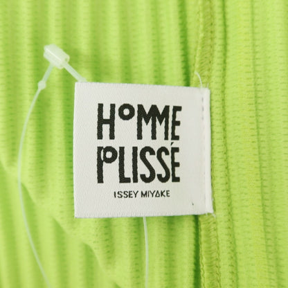 【中古】オム プリッセ イッセイミヤケ HOMME PLISSE ISSEY MIYAKE 2025年春夏 プリーツ加工 ブルゾン ライトグリーン【 表記なし（L位） 】【 状態ランクA 】【 メンズ 】