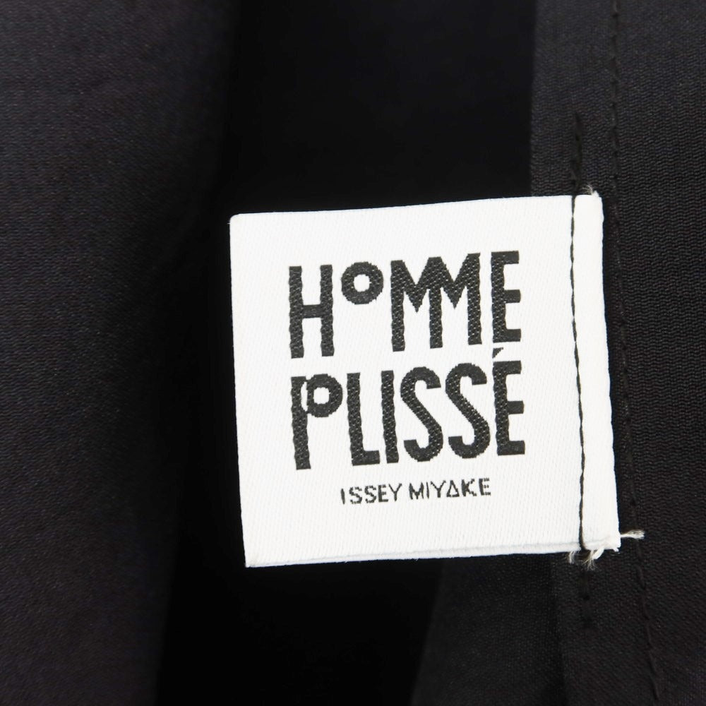 【中古】オム プリッセ イッセイミヤケ HOMME PLISSE ISSEY MIYAKE 2024年秋冬 ジップアップ ロングコート ブラック【 表記なし（L位） 】【 状態ランクB 】【 メンズ 】