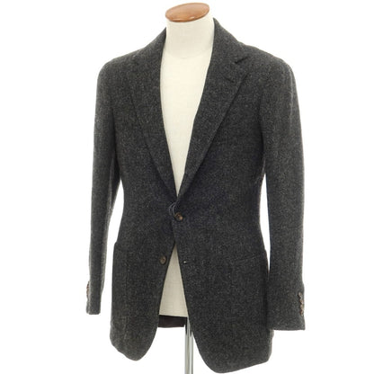 【中古】アンティカ サルトリア ディ アテッラ ナポリ Antica Sartoria Di Atella Napoli Harris Tweed テーラードジャケット ダークグレー【サイズ表記なし（46位)】【GRY】【A/W】【状態ランクD】【メンズ】
[APD]