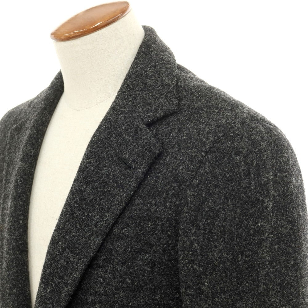 【中古】アンティカ サルトリア ディ アテッラ ナポリ Antica Sartoria Di Atella Napoli Harris Tweed テーラードジャケット ダークグレー【サイズ表記なし（46位)】【GRY】【A/W】【状態ランクD】【メンズ】