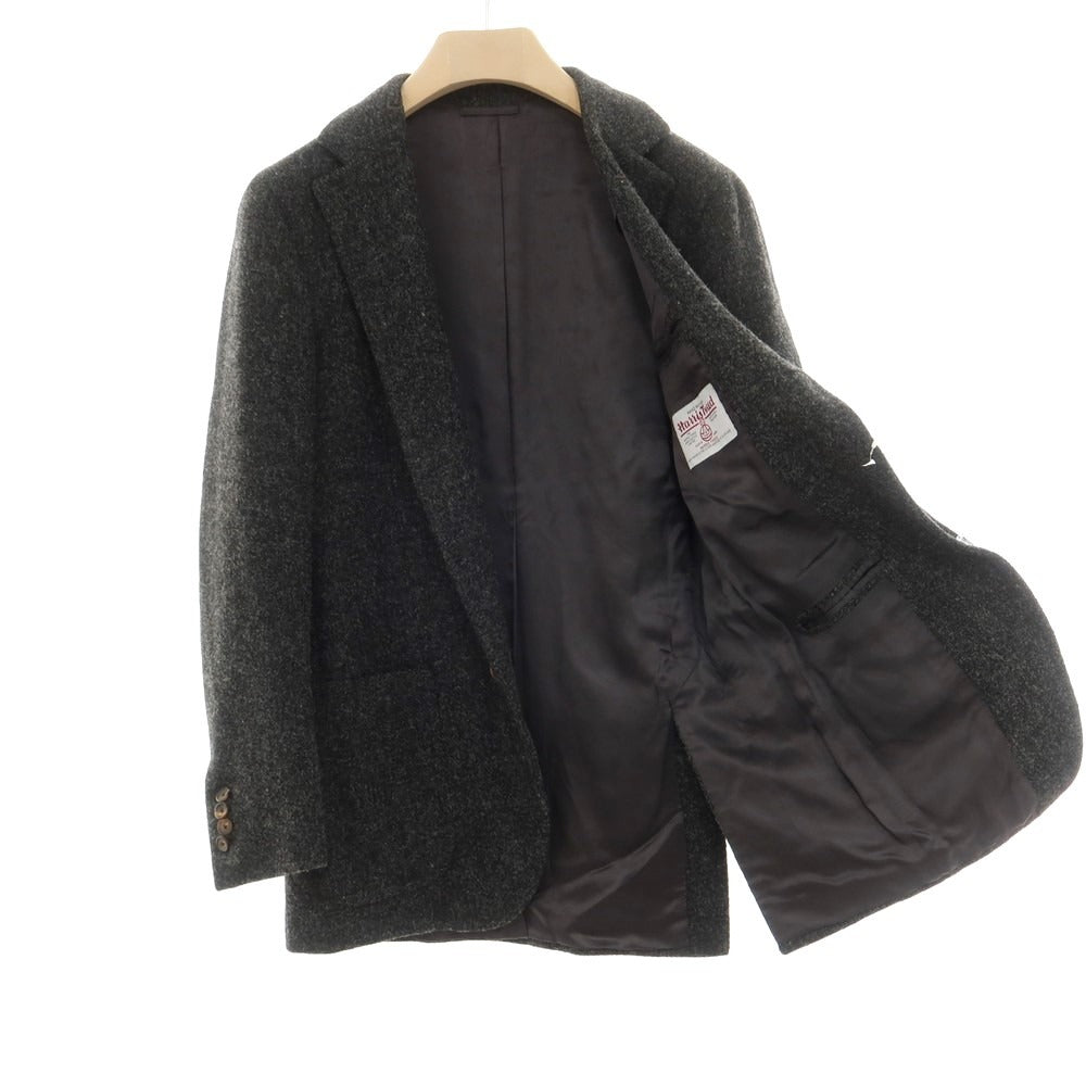 【中古】アンティカ サルトリア ディ アテッラ ナポリ Antica Sartoria Di Atella Napoli Harris Tweed テーラードジャケット ダークグレー【サイズ表記なし（46位)】【GRY】【A/W】【状態ランクD】【メンズ】
[APD]