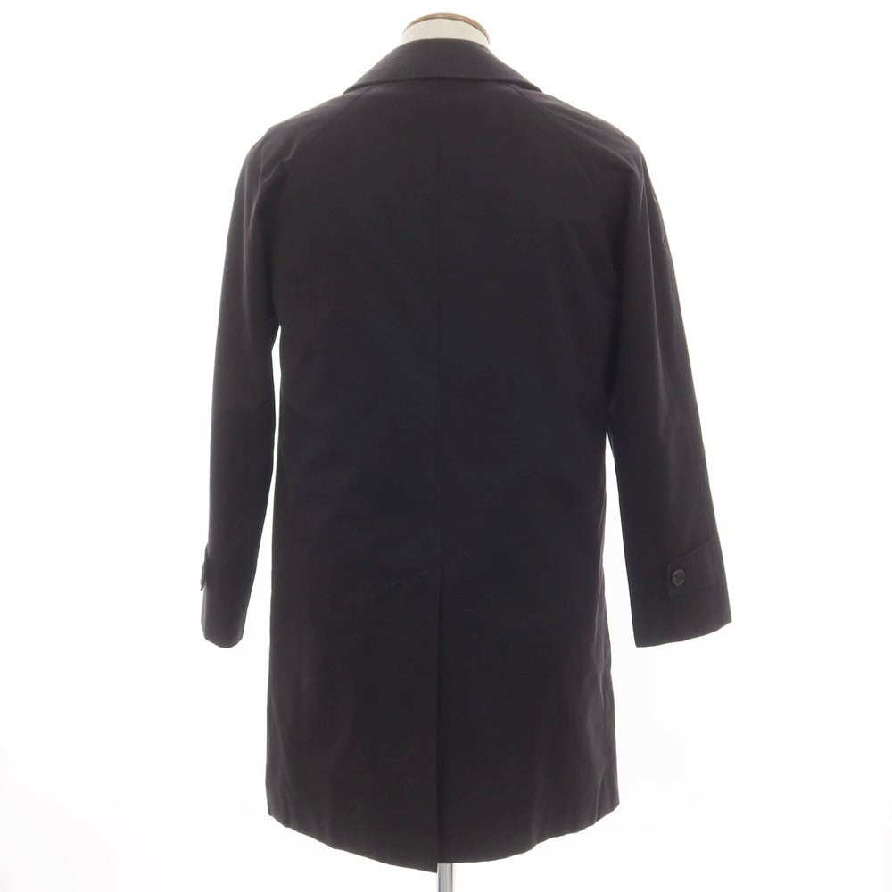 【中古】アクアスキュータム Aquascutum コットン ライナー付き ステンカラーコート ブラック【サイズ38】【 状態ランクC 】【 メンズ 】 [EPD]