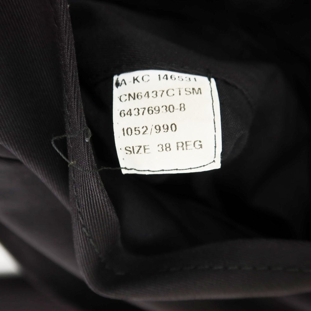 【中古】アクアスキュータム Aquascutum コットン ライナー付き ステンカラーコート ブラック【サイズ38】【 状態ランクC 】【 メンズ 】 [EPD]